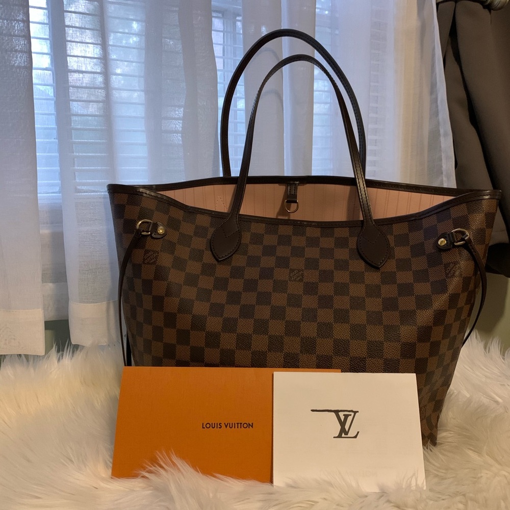 Louis Vuitton Damier Ebene Neo Neverfull MM Rose